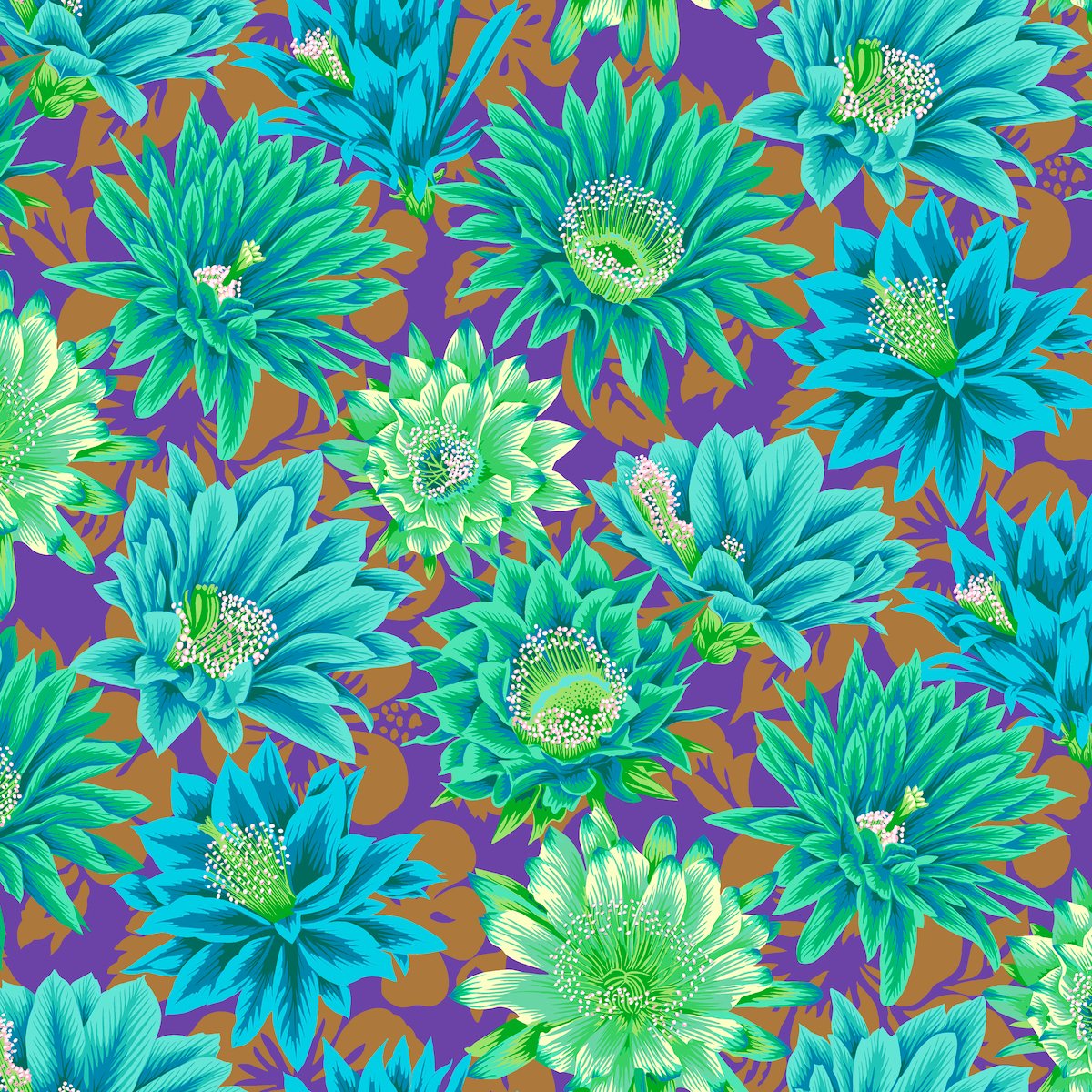 Kaffe Fassett Collective Brocade Peony Moss - BecksFabrics - Canada