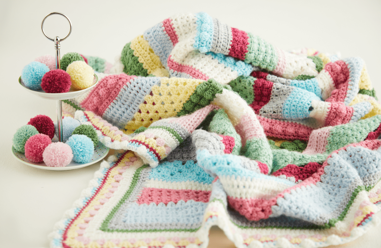 Sirdar Sweet Blossom Blanket CAL - 12 Balls - Stitch & Knit
