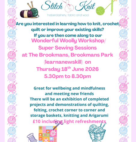 Diary dates at Stitch and Knit