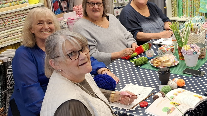 Knitting Nurses at Stitch and Knit